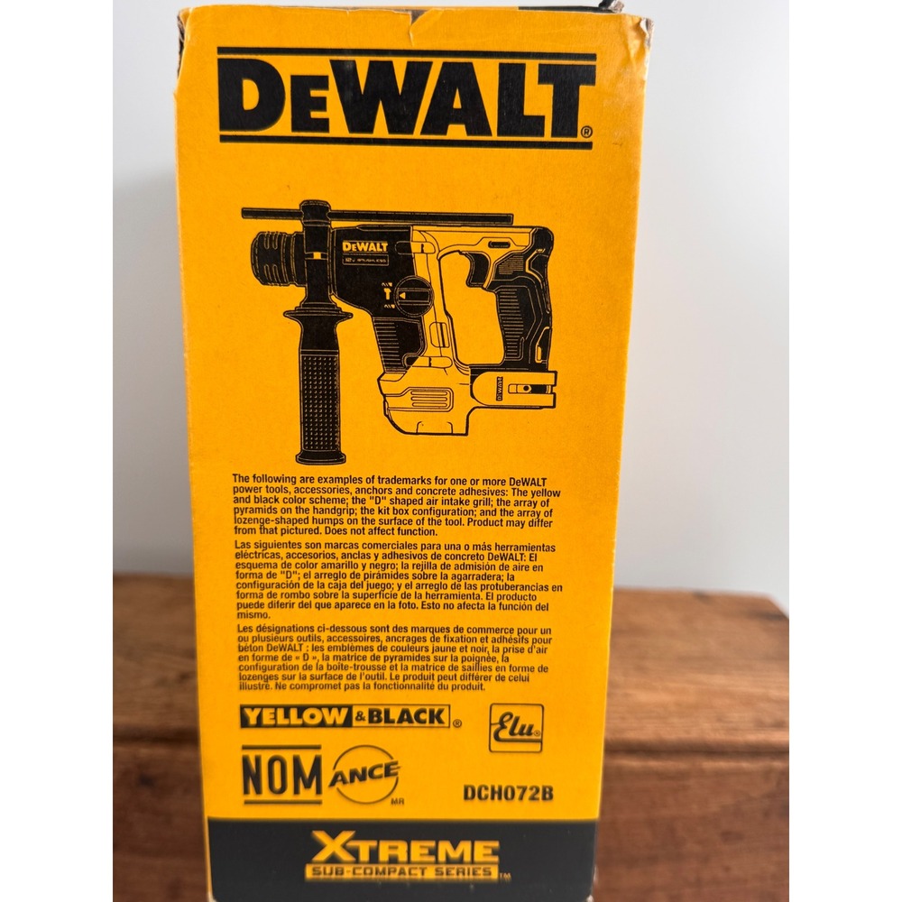 DEWALT 12V Brushless SDS Plus Rotary Hammer - Yellow - Picture 2 of 9